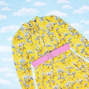 💖 SOLD 💖 Sister Jane Belted Midi Dress With Pleated Skirt In Bright Floral